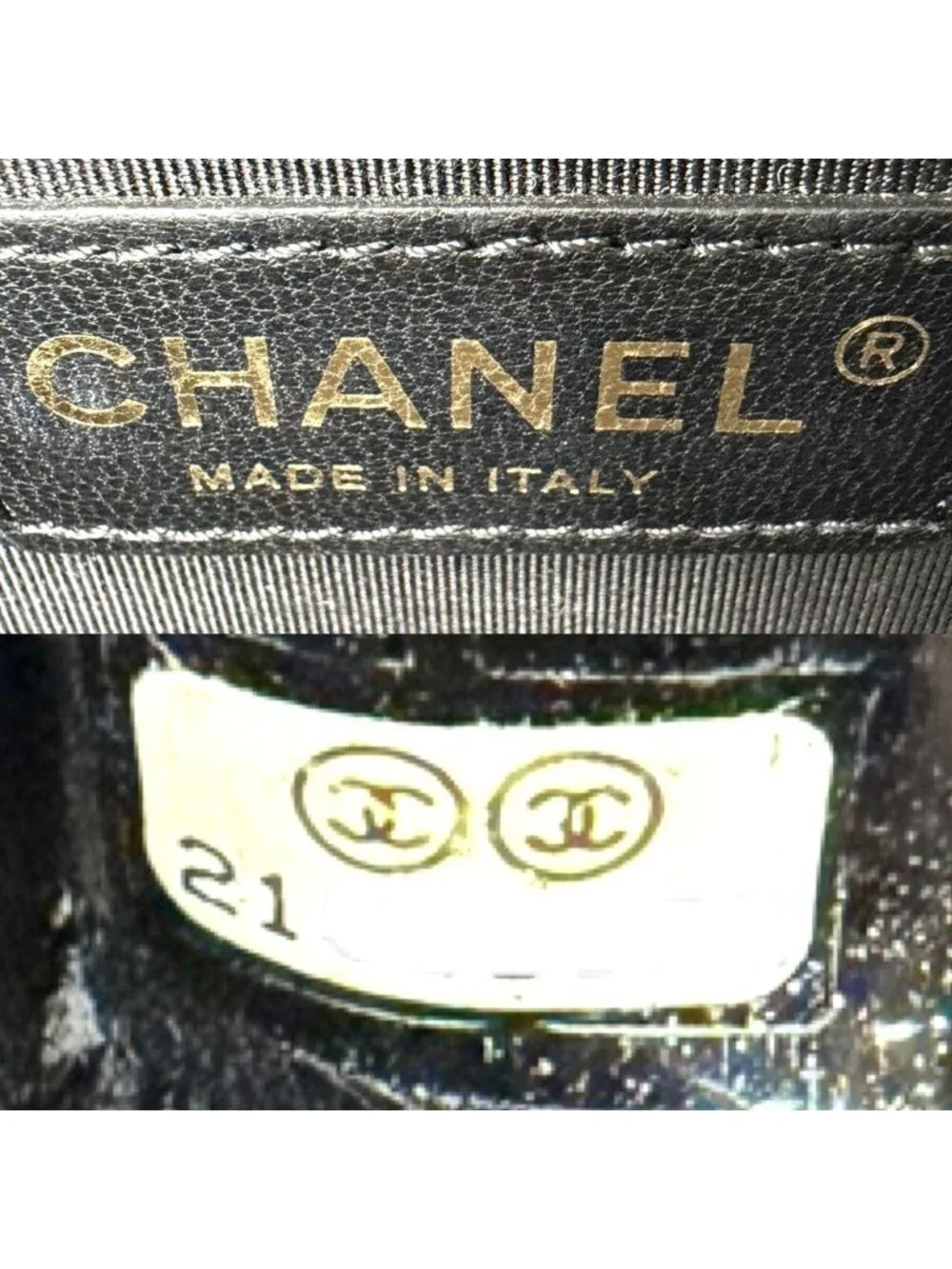 Chanel Shoulder Bag Quilted Boy Brick Chain CC Logo Crossbody Lambskin Black